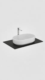 TEZGAH ÜSTÜ OVAL ÇANAK LAVABO (55 cm)(T573201) - Küçük resim 2