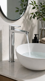 IDEAL CERAFİNE O NUOVO YÜKSEK LAVABO BAT.-KROM -BL - Küçük resim 2