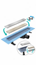 VALTEMO MEMBRAN TRENDY 50 CM PLASTİK DUŞ KANALI - Küçük resim 2