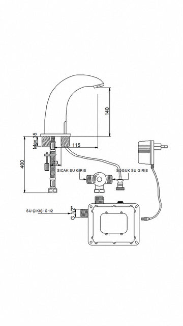 NEWARC TEKNOFOTOSELLİ ELİTE FOTOSELLİ LAVABO BATAR
