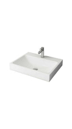 SCALA TEZGAH ÜSTÜ LAVABO 60 CM  PARLAK BEYAZ (1077-001-0126) - Küçük resim 1