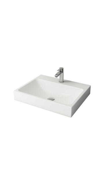 SCALA TEZGAH ÜSTÜ LAVABO 60 CM  PARLAK BEYAZ (1077-001-0126)