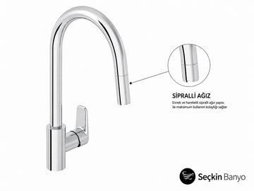 ARTEMA FLOW SOFT PULL-OUT EVİYE BAT. KROM