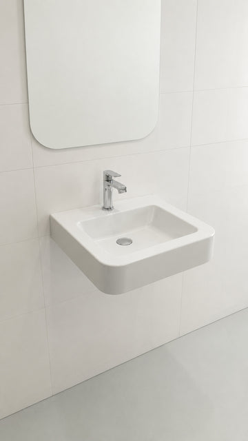 PARMA LAVABO 50 CM - PARLAK BEYAZ