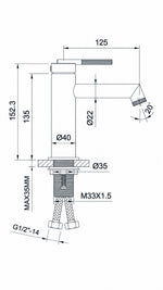 NEWARC OPERA LAVABO BATARYASI MAT BAKIR (985521S) - Küçük resim 3
