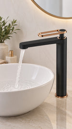 NEWARC ZETA ÇANAK TİPİ LAVABO BATARYASI - SİYAH/PA - Küçük resim 2
